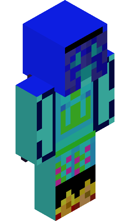 BLAZING_SNOW skin - FULLBODY_ISO_FRONT
