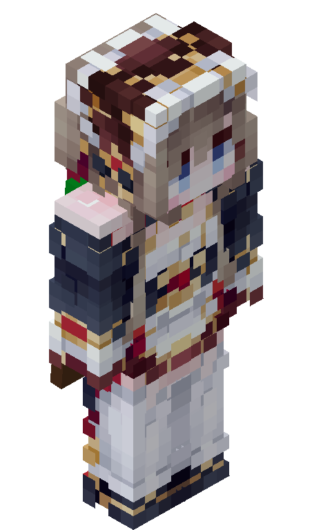 KvinSkibidi skin - FULLBODY_ISO_FRONT
