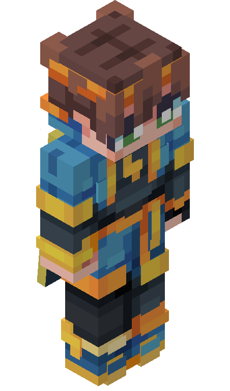 xMJGold skin - FULLBODY_ISO_FRONT